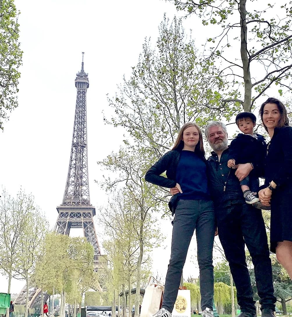 The obligatory Parisian family photo.