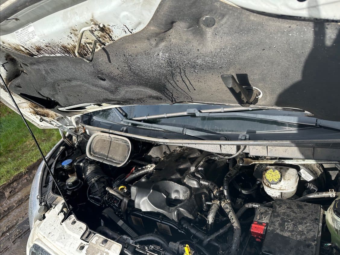 Oil all over the engine compartment